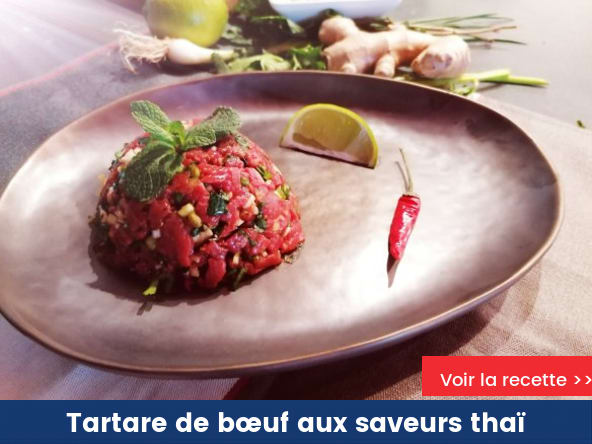 Tartare de bœuf aux saveurs thaï